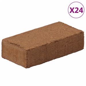 vidaXL Kokosziegel 24 Stk. 650 g Pro St&uuml;ck 15,6 kg Total