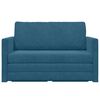 vidaXL Schlafsofa 110cm Blau Samt
