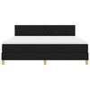 vidaXL Boxspringbett mit Matratze Schwarz 180 x 200 cm Stoff