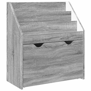 vidaXL Kinderregal Sonoma-Grau 60 x 29,5 x 69 cm Holzwerkstoff
