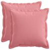 vidaXL Kissen mit Kissen HOUTEN 2 Stk. Rosa Kunstleinen