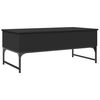 vidaXL Couchtisch Schwarz 100x50x40 cm Holzwerkstoff und Metall