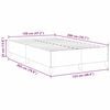vidaXL Boxspringbett Creme 120 x 200 cm Cordstoff