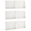 vidaXL St&uuml;tzmauer 6 stk. 60 x 12 x 50 cm Stahl Wei&szlig;