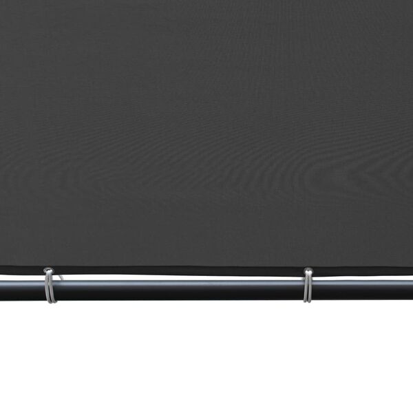 vidaXL Pergola mit Schrägdach 400x400x270 cm Anthrazit 180 g/m²