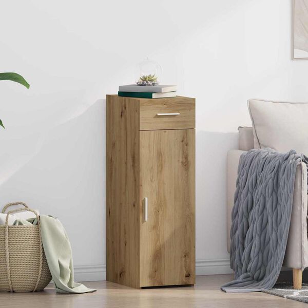 vidaXL Sideboard mit Schubladen Artisan-Eiche 30 x 42,5 x 93 cm