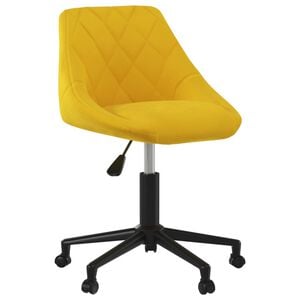 vidaXL B&uuml;rostuhl Drehbar Senfgelb Samt
