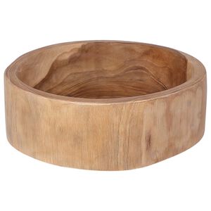 vidaXL Obstschale JEPARA Teakbraun &Oslash; 30 cm Massivholz Teak
