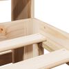 vidaXL Massivholzbett mit Regal ohne Matratze 160x200 cm Kiefer