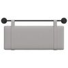 vidaXL H&auml;ngevorderseite Wandmontiert Wolkengrau 110 x 55 x 5 cm Stoff