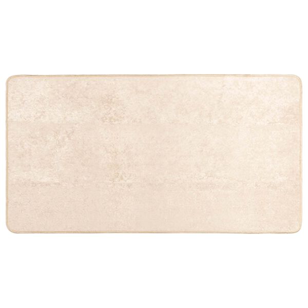 vidaXL Teppich Druck Creme 150 x 100 cm Polyester und PVC