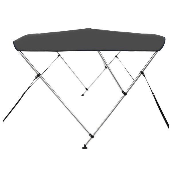vidaXL 3-Bow Bimini Top Anthrazit 183x196x137 cm