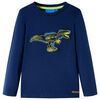 Kinder-Langarmshirt Marineblau 92