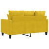 vidaXL 2-Sitzer-Sofa Gelb 120 cm Samt