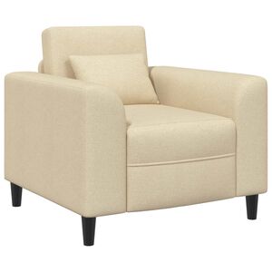 vidaXL Sessel Creme Stoff