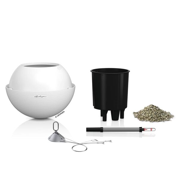 LECHUZA H&auml;ngeampel BOLA Color 32 ALL-IN-ONE Wei&szlig;