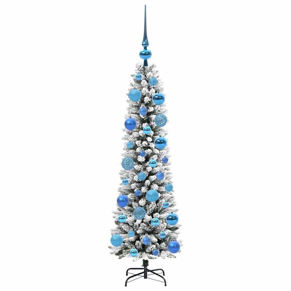 vidaXL K&uuml;nstlicher Weihnachtsbaum mit 150 LEDs mit St&auml;nder Wei&szlig; 120 cm