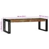 vidaXL Couchtisch 2 pcs Mehrfarbig Massives upgecyceltes Holz