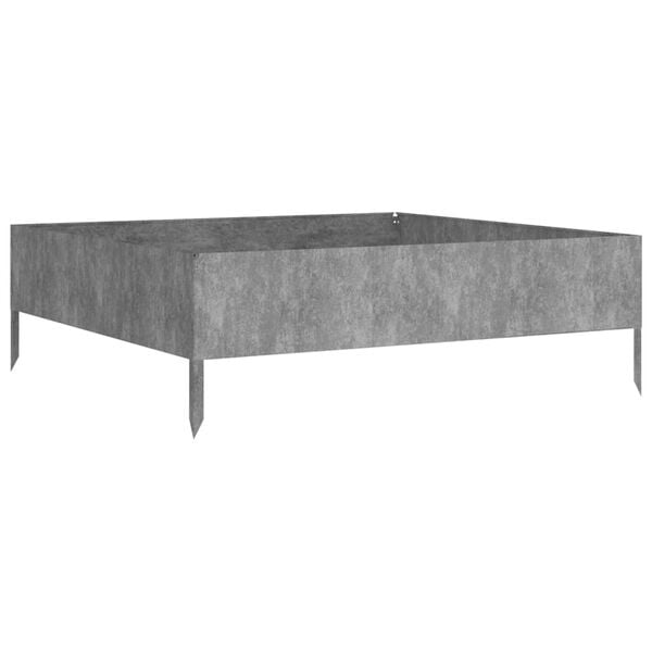 vidaXL Hochbeet 100x100x33,5 cm Cortenstahl