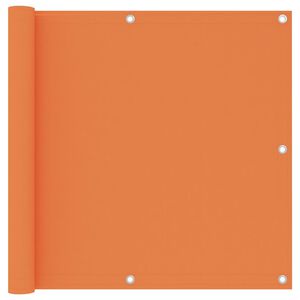 vidaXL Balkon-Sichtschutz Orange 90x600 cm Oxford-Gewebe