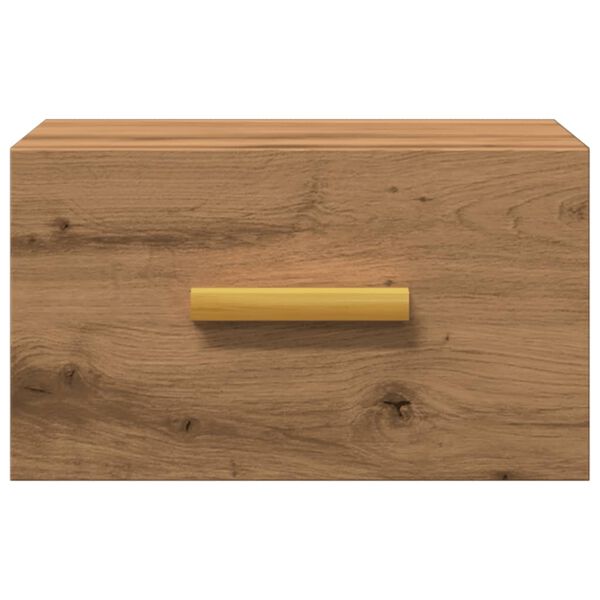 vidaXL Wand-Nachttisch Artisan-Eiche 35x35x20 cm
