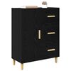 vidaXL Sideboard Schwarz Eichen-Optik 34 x 69,5 x 90 cm Holzwerkstoff
