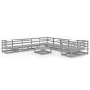 vidaXL 11-tlg. Garten-Lounge-Set Massivholz Kiefer
