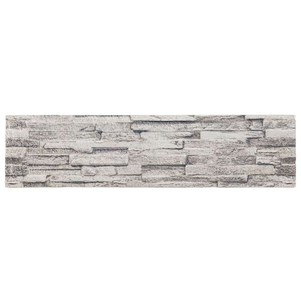 vidaXL Wandpaneele 10 pcs Hellgrau 100 x 25 cm EPS-Schaum