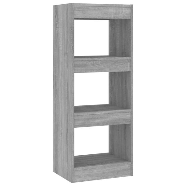 vidaXL B&uuml;cherregal/Raumteiler Grau Sonoma 40x30x103 cm Holzwerkstoff