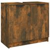 vidaXL Badschrank Räuchereiche 64,5x33,5x59 cm Holzwerkstoff