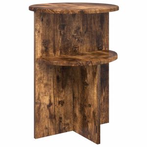 vidaXL Beistelltisch Ger&auml;ucherte Eiche &Oslash; 39,5 x 55 cm Holzwerkstoff