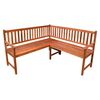 vidaXL Garten-Eckbank mit Auflagen 150 cm Massivholz Akazie