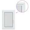 vidaXL Kellerfenster Innenseite Farbe Wei&szlig; RISOR 50 x 90 cm