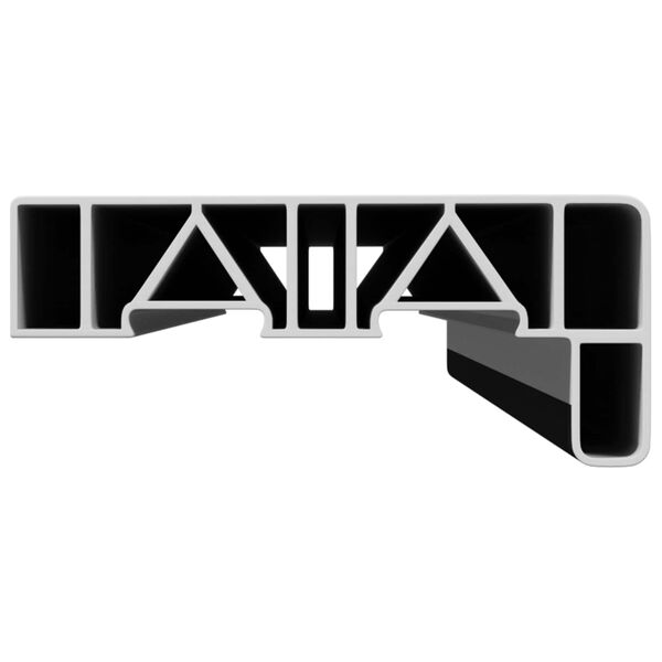 vidaXL Fensterbank Anthrazit mit Holzmaserung 80 x 15 x 4,5 cm PVC