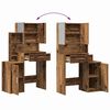 vidaXL Schminktisch mit Regal Altholz 80 x 35 x 132 cm Holzwerkstoff