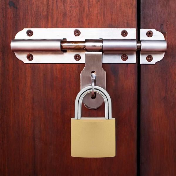 vidaXL U Schloss mit Schl&uuml;sseln 6 pcs Messing Eisen