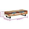 vidaXL Couchtisch 120x50x30 cm Massives Altholz und Stahl