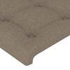 vidaXL Kopfteile 2 Stk. Taupe 72x5x78/88 cm Stoff