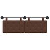 vidaXL H&auml;ngevorderseite Wandmontiert Braun 130 x 55 x 5 cm Kunstleder