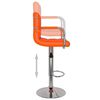 vidaXL Barhocker 2 Stk. Orange Kunstleder