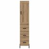 vidaXL Highboard Artisan-Eiche 34,5 x 34 x 180 cm Holzwerkstoff