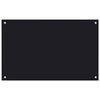 vidaXL K&uuml;chenr&uuml;ckwand Schwarz 80x50 cm Hartglas