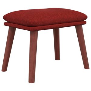 vidaXL Fu&szlig;hocker Weinrot 45x29,5x35 cm Stoff