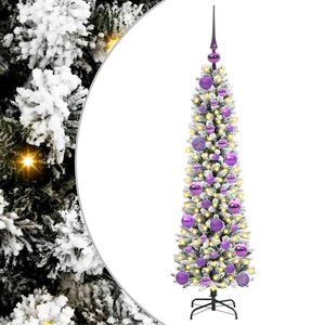 vidaXL K&uuml;nstlicher Weihnachtsbaum mit 150 LEDs mit St&auml;nder Wei&szlig; 120 cm