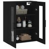 vidaXL Wandschrank Schwarz 69,5x34x90 cm