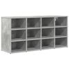 vidaXL Schuhschrank 103 x 30 x 51 cm Holzwerkstoff Betongrau