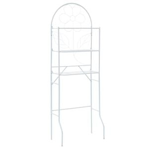 vidaXL Toilettenregal Wei&szlig; 60x33x174 cm