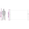 vidaXL Ausziehbare Seitenmarkise 170&times;300 cm Creme