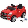 vidaXL Elektrisches Aufsitzauto Mercedes Benz ML350 Rot 6 V