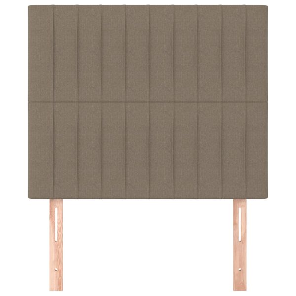 vidaXL Kopfteil Taupe 80x5x118/128 cm Stoff